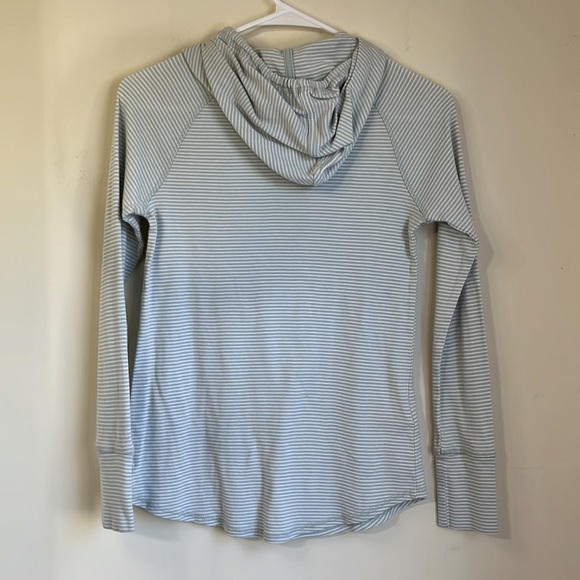 Eddie Bauer Green & White Striped Cotton Hoodie Size XS - Picture 7 of 7